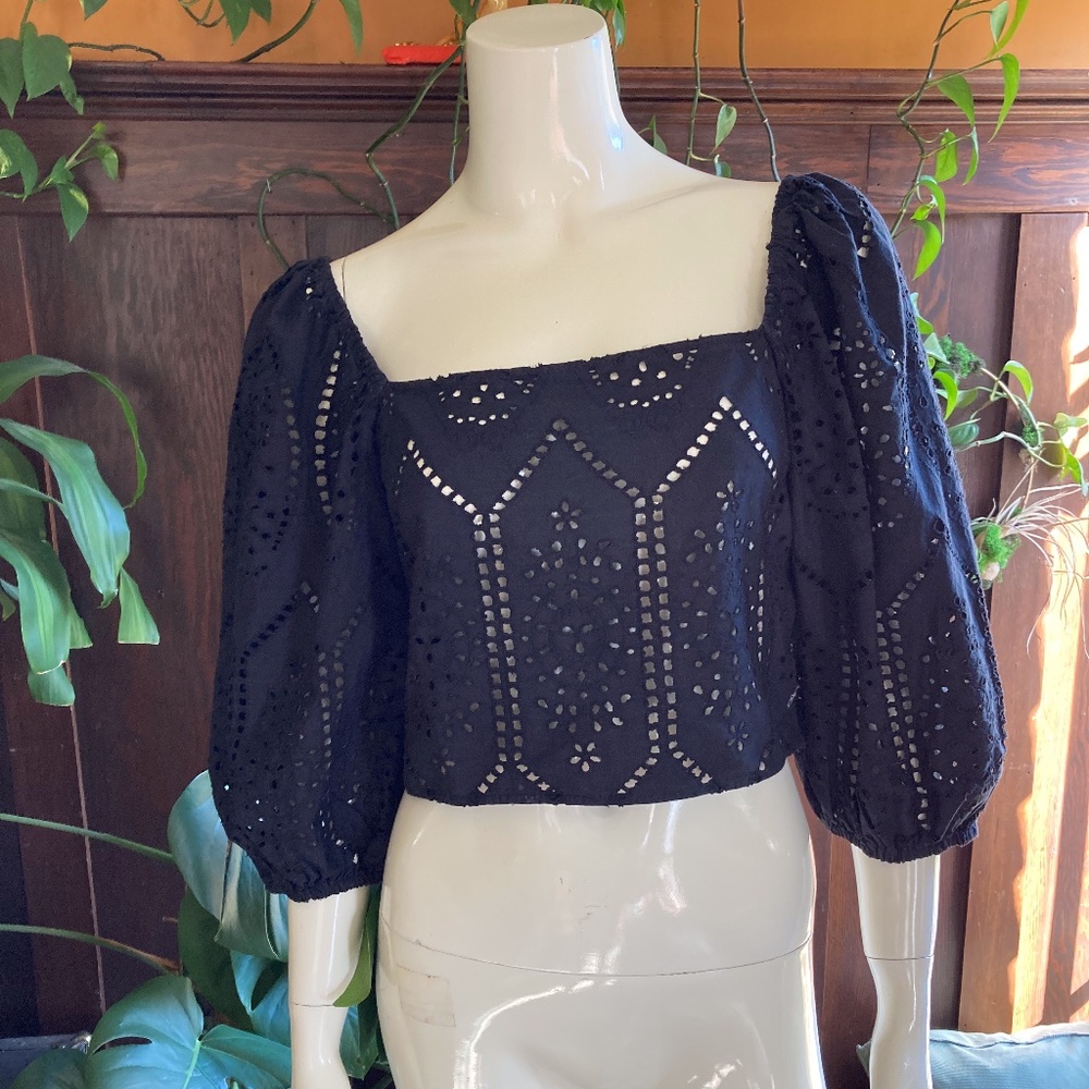 Urban Outfitters Eyelit Top
